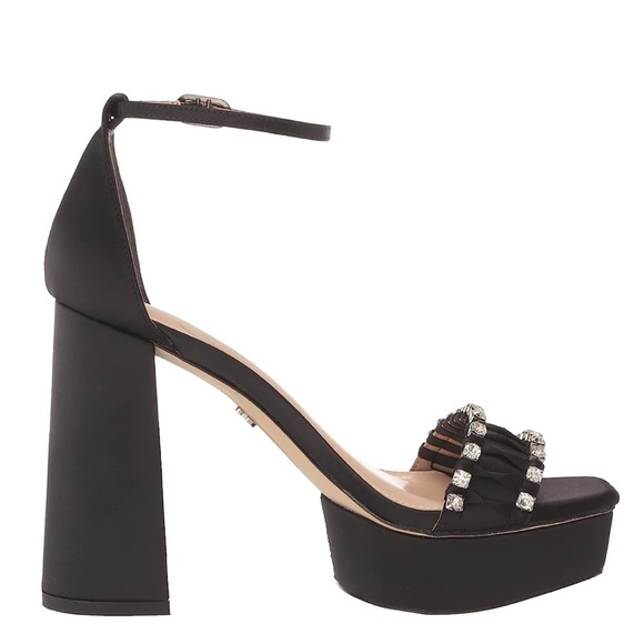 NWOB $188 Sam Edelman Ninette Rhinestone Platform Sandals - Size 10 - Picture 3 of 11